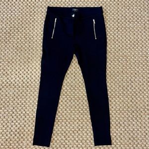 LOFT Black Leggings with Zipper Pockets